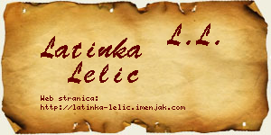 Latinka Lelić vizit kartica